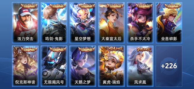 王者荣耀V9 9典藏 13传说 66史诗 237皮肤 121英雄 非凡王者