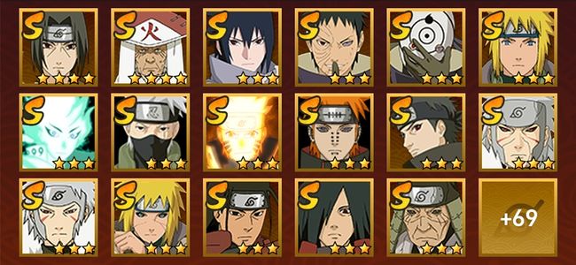 火影忍者V14 30S忍 56A忍 236忍 3930S碎片 22通灵 1000W战力 前500名 上忍