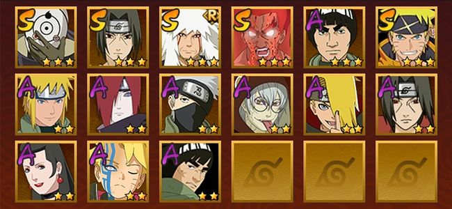 火影忍者V2 5S忍 10A忍 62忍 641S碎片 13通灵 200W战力 上忍