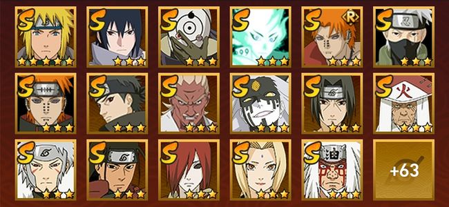 火影忍者V14 30S忍 51A忍 264忍 3768S碎片 28通灵 1000W战力 前50名 暗部