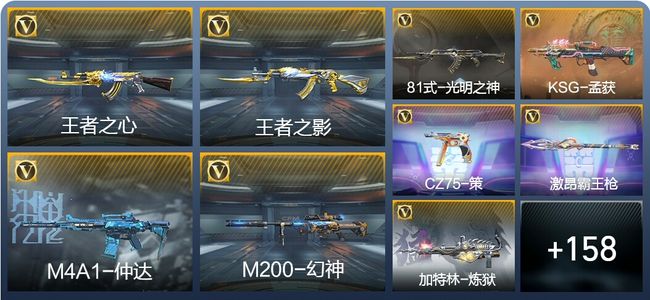 穿越火线：枪战王者V4 12王者武器 183英雄武器 3英雄角色 267万化 大师