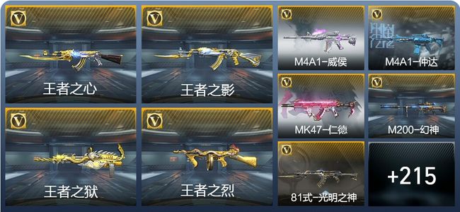穿越火线：枪战王者V5 10王者武器 224英雄武器 6英雄角色 383万化 枪王SSS