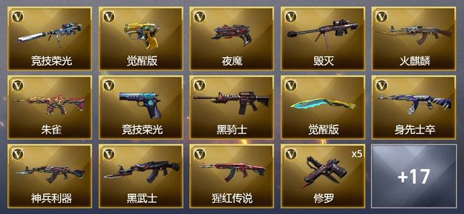 穿越火线（CF）3王者武器 42V武器 6皮肤 可排位