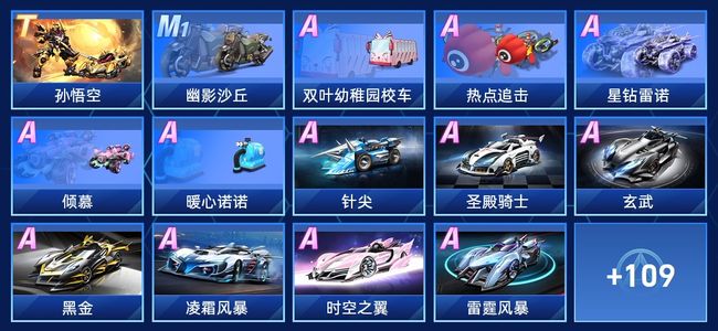 QQ飞车手游V10 1永久T车 69永久A车 123永久赛车 64宠物 女号 星耀