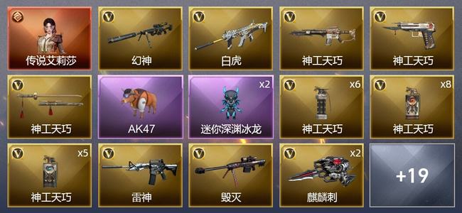 穿越火线（CF）1传说角色 1王者武器 41V武器 2V角色 6皮肤 可排位 专家