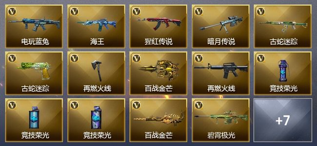 穿越火线（CF）18V武器 9皮肤 可排位 新锐