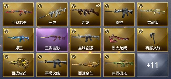 穿越火线（CF）1王者武器 19V武器 6皮肤 可排位 枪王