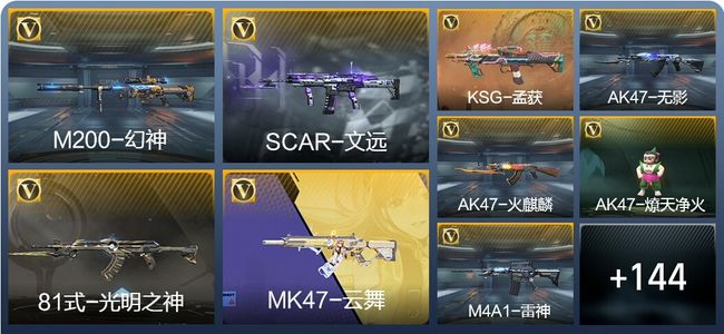 穿越火线：枪战王者2王者武器 153英雄武器 6英雄角色 233万化 专家S