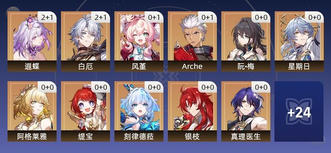 崩坏：星穹铁道26黄 21角色黄 5光锥黄 14五星角色 5五星光锥 68级 女主