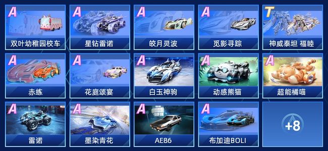 QQ飞车手游V6 1永久T车 16永久A车 22永久赛车 19宠物 女号 星耀