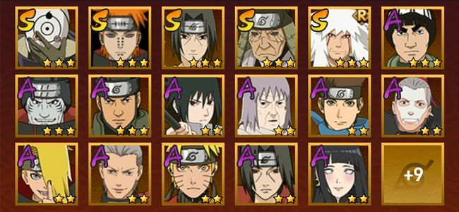 火影忍者V10 7S忍 19A忍 89忍 835S碎片 13通灵 200W战力 影级