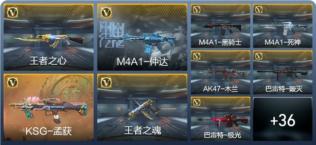 穿越火线:枪战王者2王者武器 45英雄武器 1英雄角色 49万化 大师S