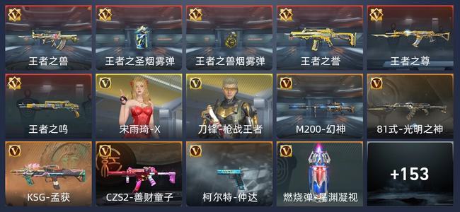穿越火线：枪战王者6王者 165英雄武器 2英雄角色 221万化 新锐