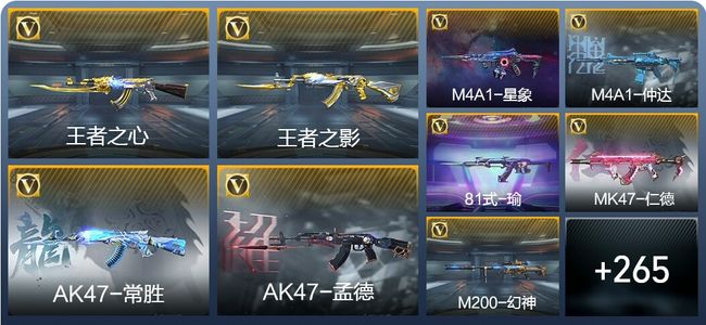 穿越火线：枪战王者V8 20王者武器 274英雄武器 10英雄角色 672万化 枪圣