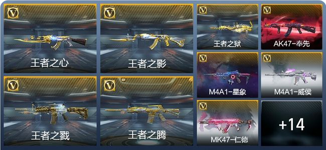 穿越火线：枪战王者V8 19王者武器 231英雄武器 新锐