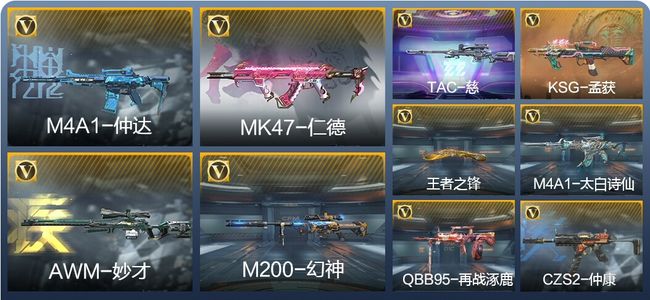 穿越火线：枪战王者V8 19王者武器 94英雄武器 新锐
