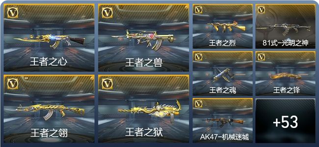 穿越火线：枪战王者V5 22王者武器 82英雄武器 新锐