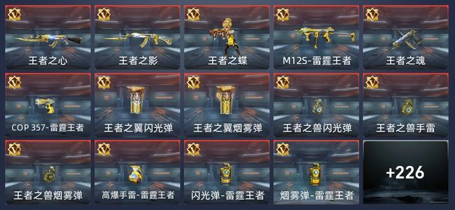 穿越火线：枪战王者V6 23王者 230英雄武器 10英雄角色 385万化 专家S