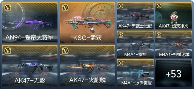 穿越火线：枪战王者1王者武器 68英雄武器 1英雄角色 90万化 枪王