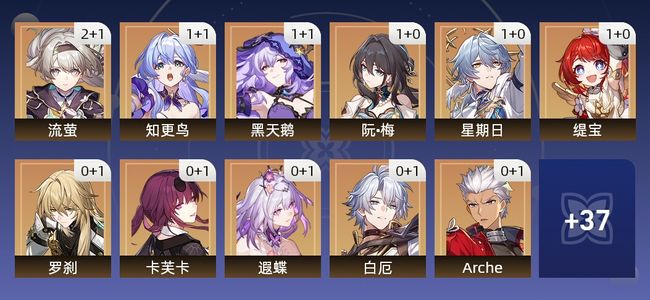 崩坏:星穹铁道66黄 43角色黄 23光锥黄 26五星角色 13五星光锥 70级 女主