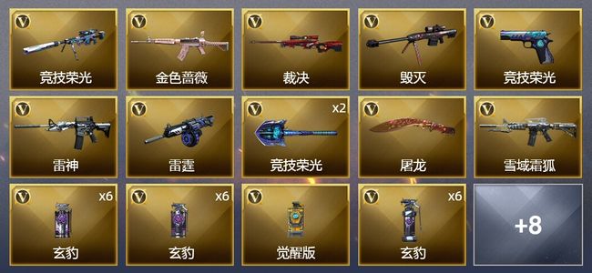 穿越火线（CF）46V武器 1V角色 4皮肤 可排位