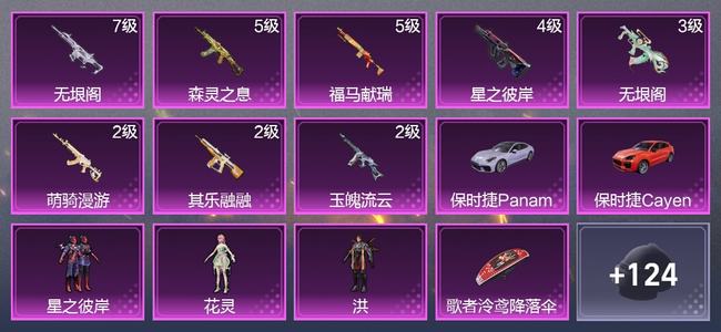和平精英【苹果版】2载具 8升级枪 3粉装 2尾迹 48套装 27318热力 1印记 黄金