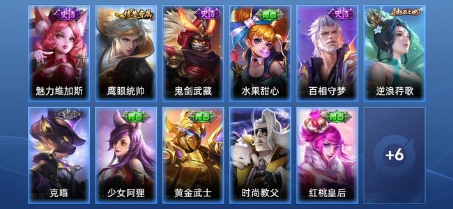王者荣耀【苹果版】5史诗 18皮肤 最强王者