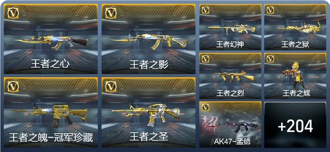 穿越火线：枪战王者V8 19王者武器 213英雄武器 8英雄角色 527万化 枪皇SS