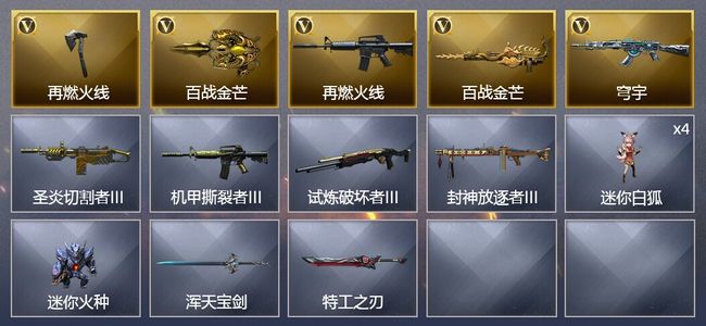 穿越火线（CF）5V武器 可排位 专家