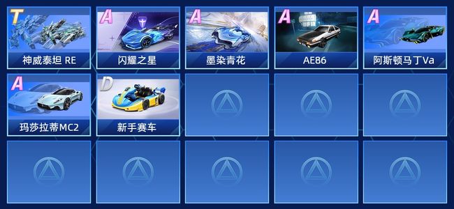 QQ飞车手游V8 1永久T车 5永久A车 7永久赛车 6宠物 女号 星耀