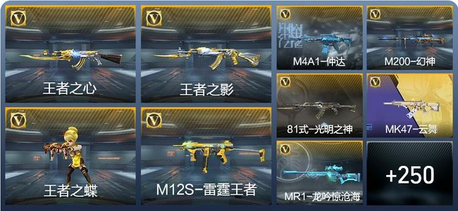 穿越火线：枪战王者V7 14王者武器 259英雄武器 9英雄角色 551万化 枪圣S