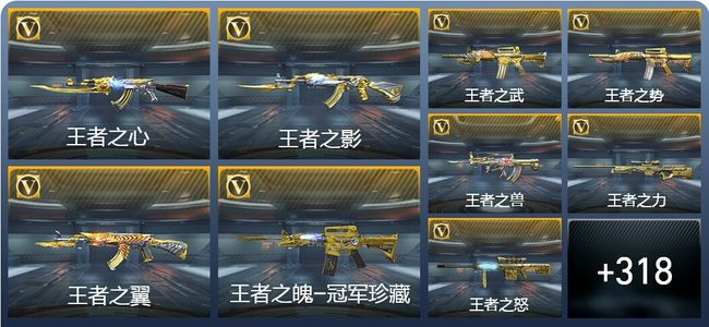 穿越火线：枪战王者V9 38王者武器 327英雄武器 14英雄角色 732万化 大师SS