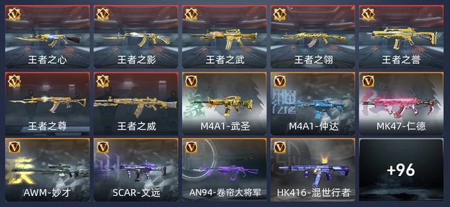 穿越火线：枪战王者V8 7王者 英雄武器 万化 枪王S