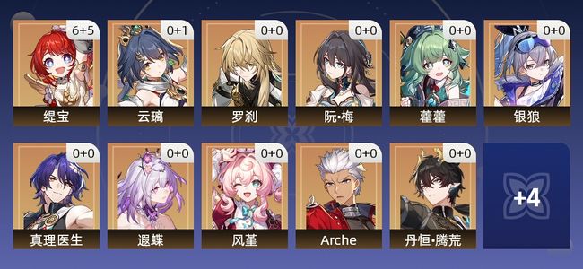 崩坏：星穹铁道43黄 27角色黄 16光锥黄 15五星角色 7五星光锥 70级 女主