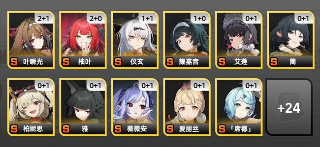 绝区零60黄 44角色黄 23S角色 15S音擎 16S邦布 女主 60