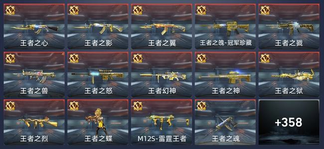 穿越火线：枪战王者36王者 350英雄武器 22英雄角色 448万化 新锐