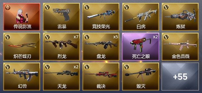 穿越火线（CF）1传说角色 3炫金武器 91V武器 9V角色 22皮肤 可排位 宗师