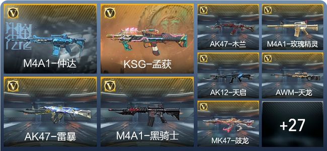 穿越火线：枪战王者1王者武器 36英雄武器 1英雄角色 22万化 专家S