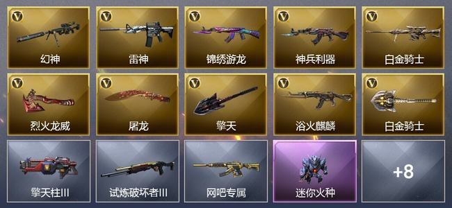 穿越火线（CF）7V武器 2V角色 8皮肤 可排位 专家