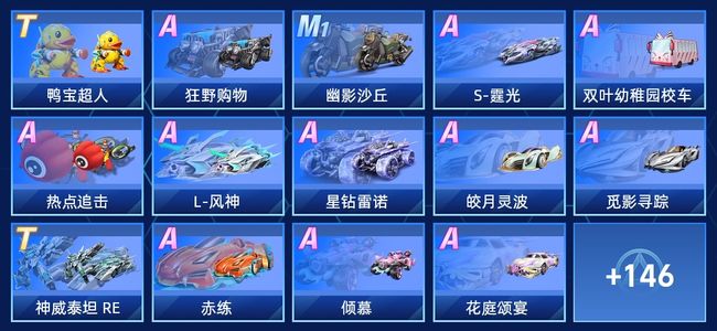 QQ飞车手游V9 2永久T车 96永久A车 160永久赛车 106宠物 男号 星耀