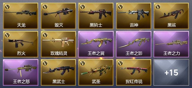 穿越火线（CF）4王者武器 28V武器 1V角色 可排位