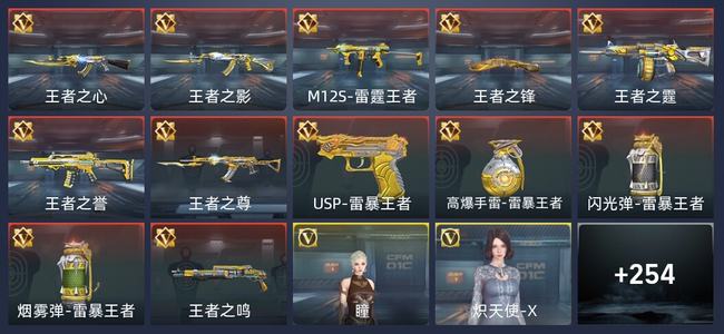 穿越火线：枪战王者V5 12王者 261英雄武器 7英雄角色 336万化 专家S