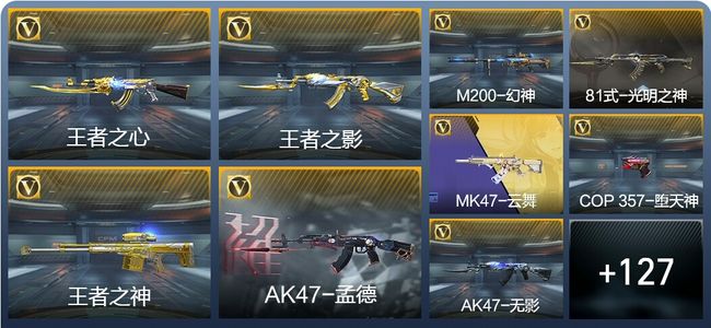 穿越火线：枪战王者V6 7王者武器 153英雄武器 2英雄角色 273万化 枪皇