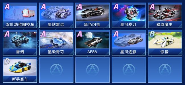 QQ飞车手游9永久A车 11永久赛车 10宠物 女号 铂金