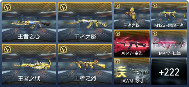 穿越火线：枪战王者V7 24王者武器 256英雄武器 9英雄角色 491万化 枪皇S