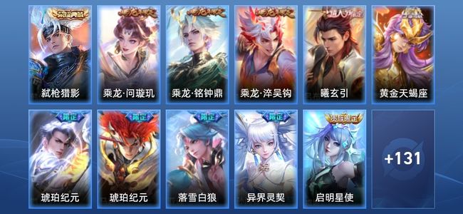 王者荣耀V8 1典藏 19传说 36史诗 143皮肤 112英雄 至尊星耀II