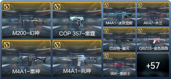 穿越火线：枪战王者1王者武器 66英雄武器 2英雄角色 88万化 枪王SSS