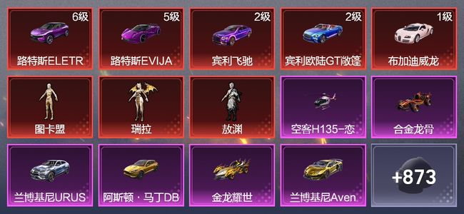 和平精英【苹果版】19载具 46升级枪 46粉装 15飞行器 491枪皮 335套装 255158热力 21印记 星钻