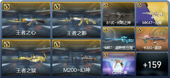 穿越火线：枪战王者V6 15王者武器 186英雄武器 2英雄角色 307万化 枪王SSS