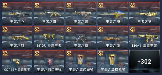 穿越火线：枪战王者33王者 304英雄武器 12英雄角色 442万化 专家S